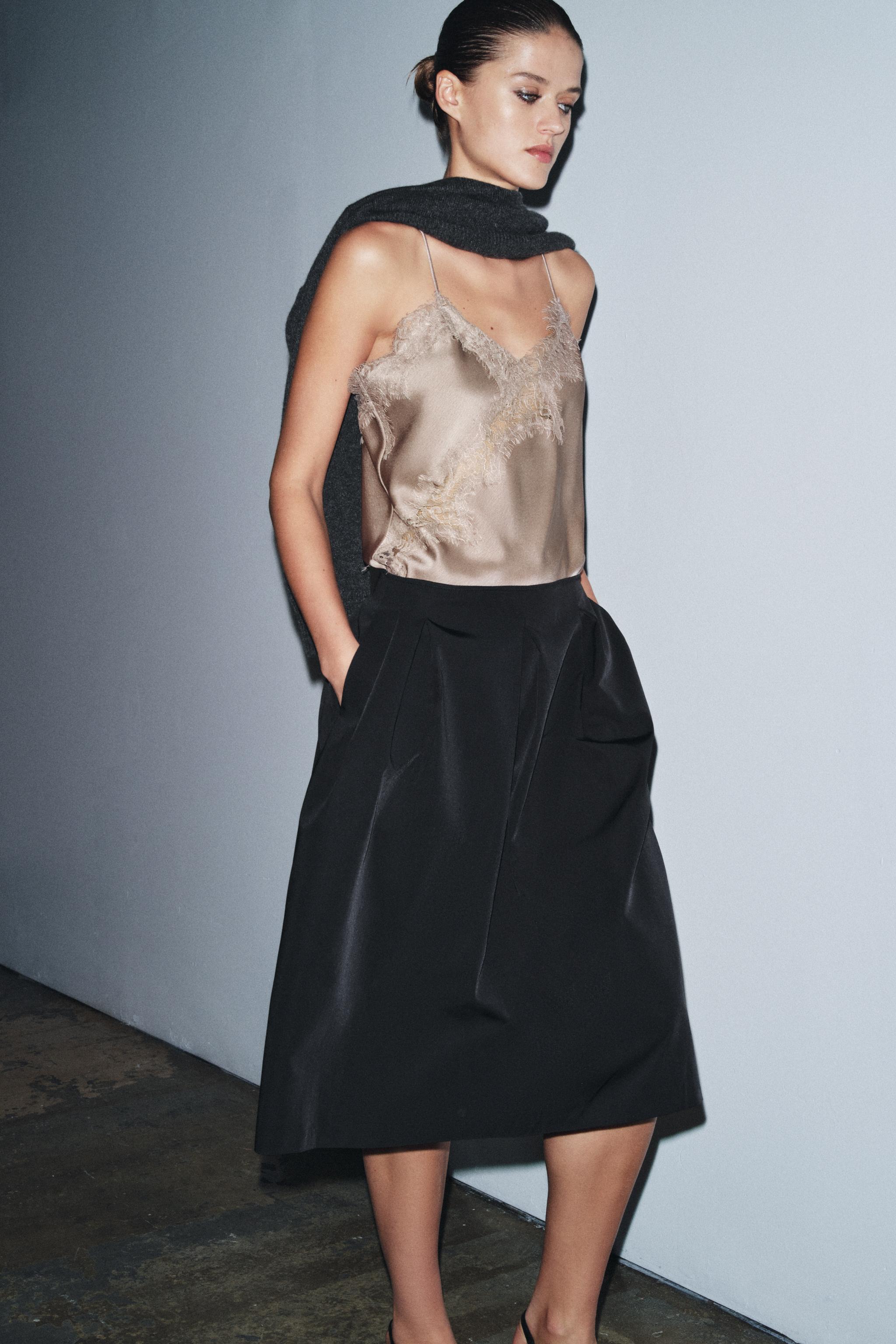 ZW COLLECTION VOLUMINOUS PLEATED SKIRT